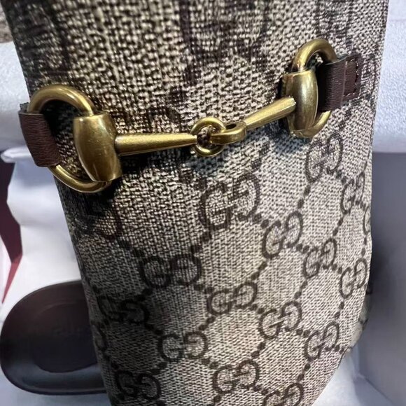 Women’s Horserbit Mule Beige GG Canvas, New With Boxe Size 39 - Picture 4 of 12